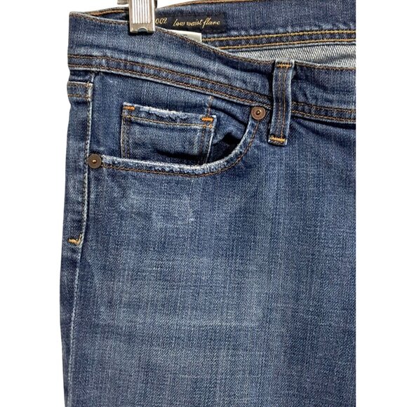 Citizens Of Humanity Ingrid 002 Stretch Low Waist Flare Jeans Size 32 Blue Denim - Picture 7 of 15
